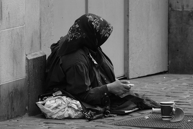 begging