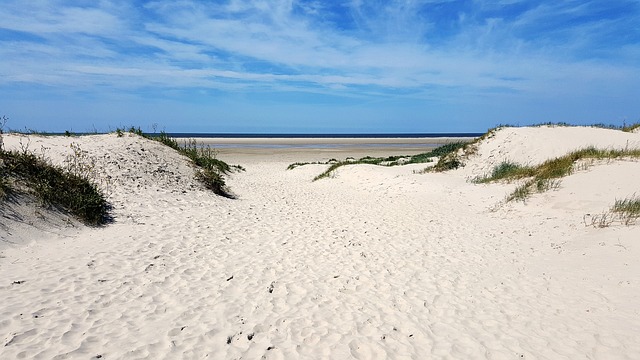 by sea