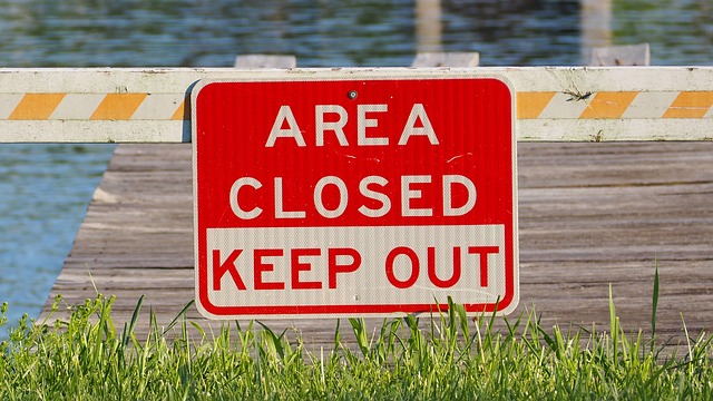 closed area