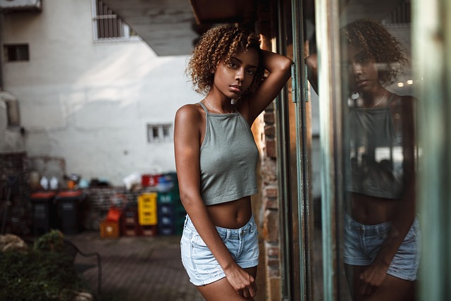denim shorts