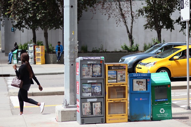 newspaper stand