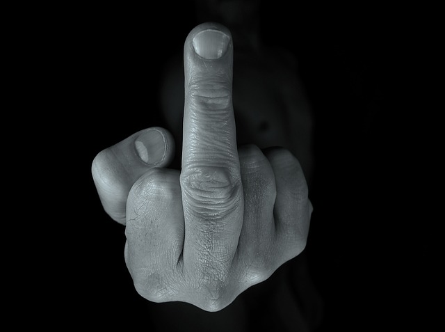 offensive gesture