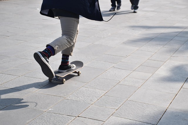 skateboarding