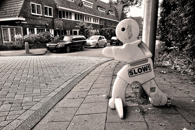 slow down traffic