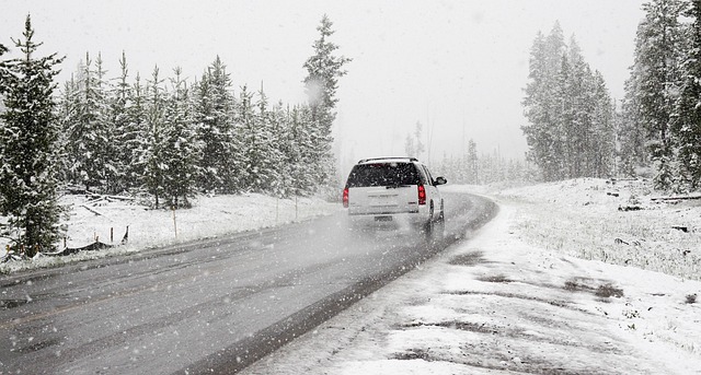 snowing