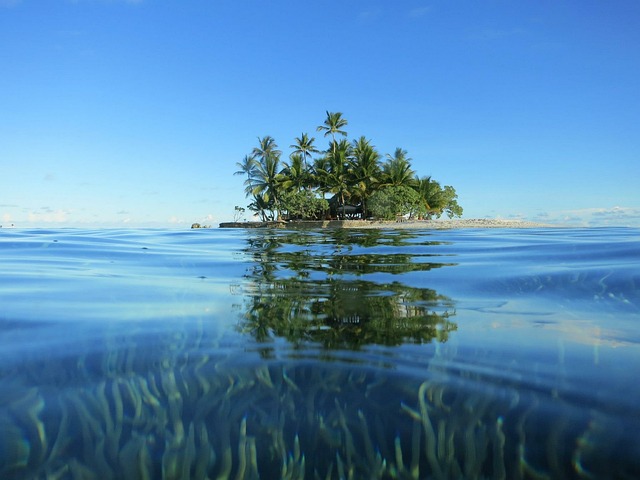 uninhabited island
