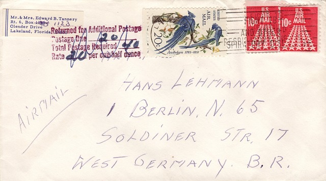 via airmail