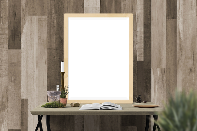 wooden frame